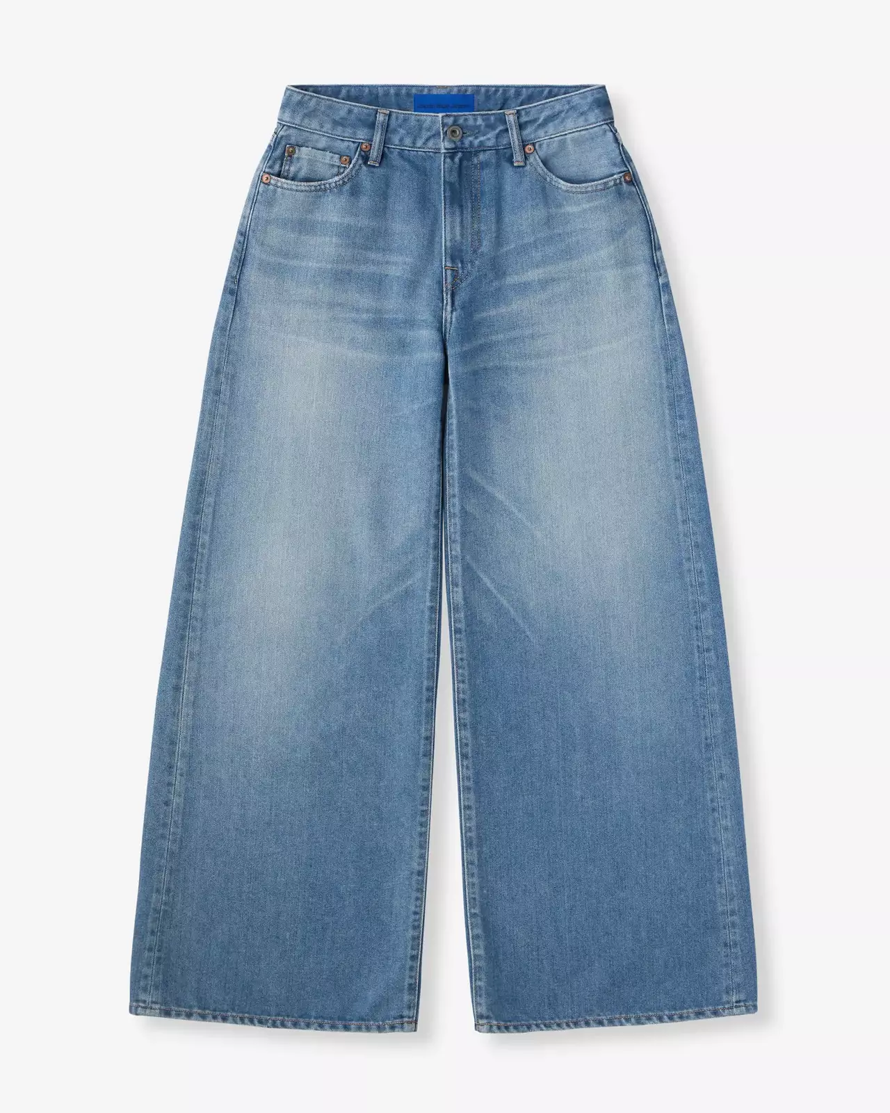 WOMEN | Light Baggy Jeans 9oz Medium Indigo,MEDIUM INDIGO, large image number 4