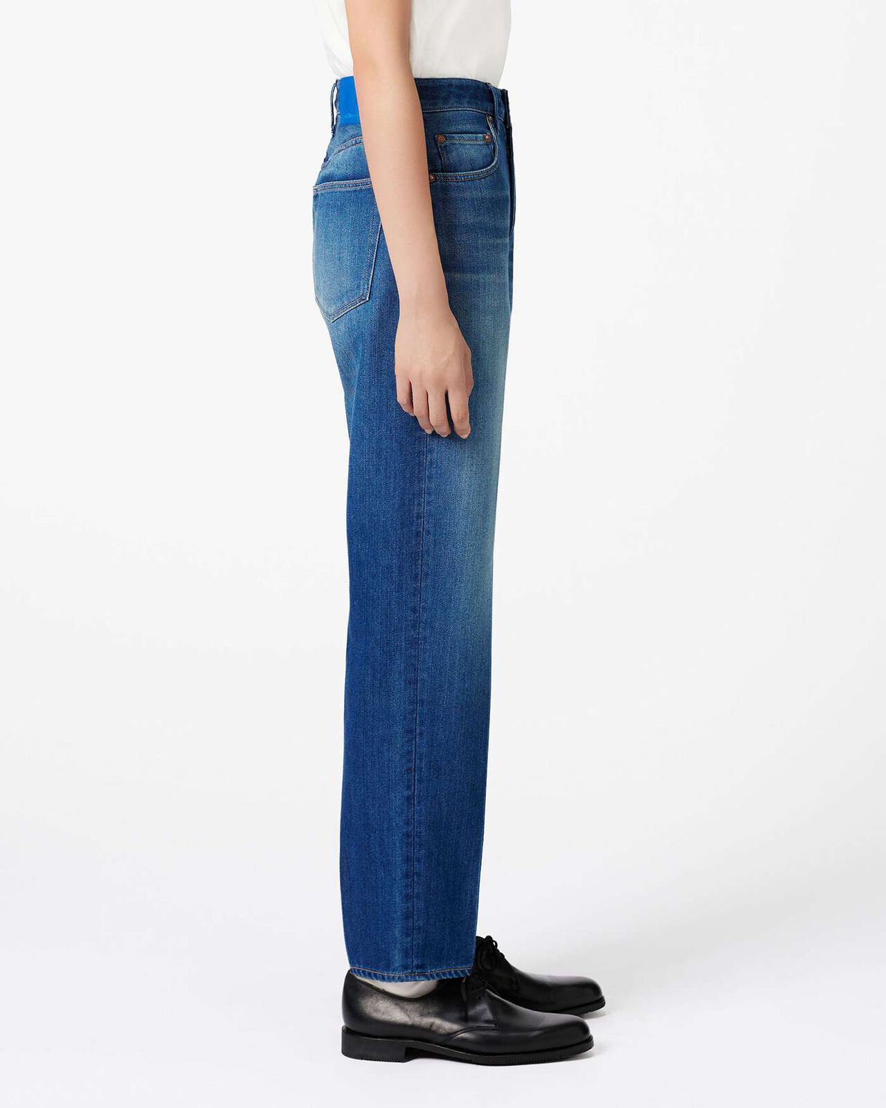 WOMEN | Light Tapered Jeans 9oz  Medium Indigo,MEDIUM INDIGO, large image number 1