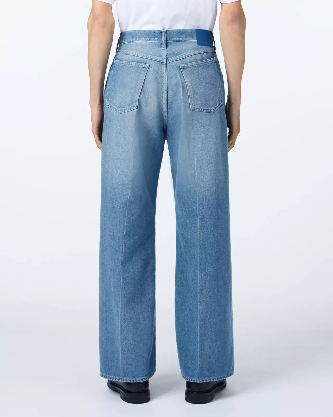 MEN | Light Wide Press Trousers 9oz Medium Indigo,MEDIUM INDIGO, large image number 2