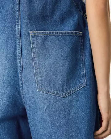 WOMEN | Denim Overalls 11oz Medium Indigo,MEDIUM INDIGO, large image number 3