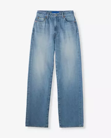 WOMEN | Selvedge Straight Jeans 12oz Medium Indigo,MEDIUM INDIGO, large image number 4