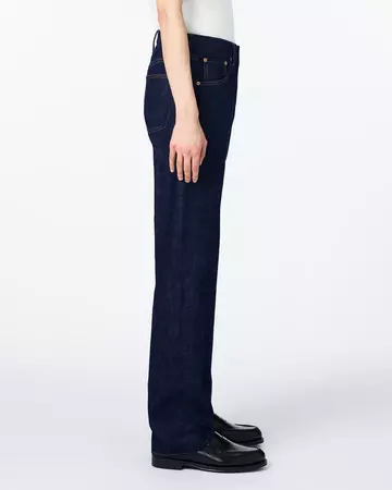 MEN | Selvedge Wide Jeans 16oz,INDIGO, large image number 1