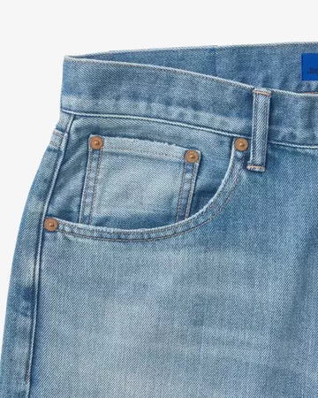 MEN | Light Wide Jeans 9oz Medium Indigo,MEDIUM INDIGO, large image number 8