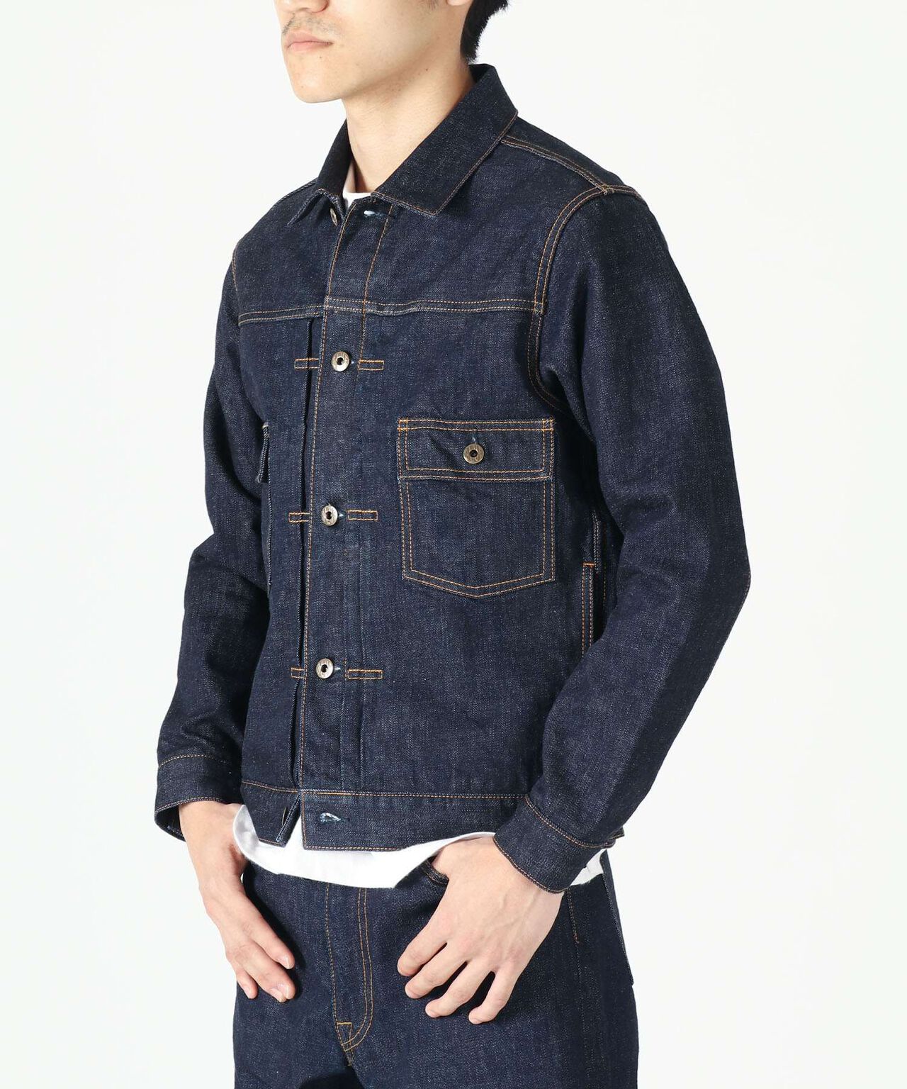 14.8oz Type 2 Denim Jacket,INDIGO, large image number 1
