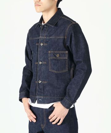 14.8oz Type 2 Denim Jacket,INDIGO, large image number 1