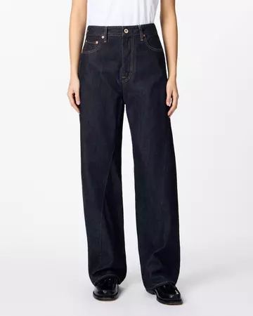 WOMEN | Skew Straight Jeans 11oz,INDIGO, large image number 0