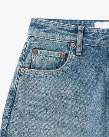 WOMEN | Skew Straight Jeans 11oz Medium Indigo,MEDIUM INDIGO, large image number 9