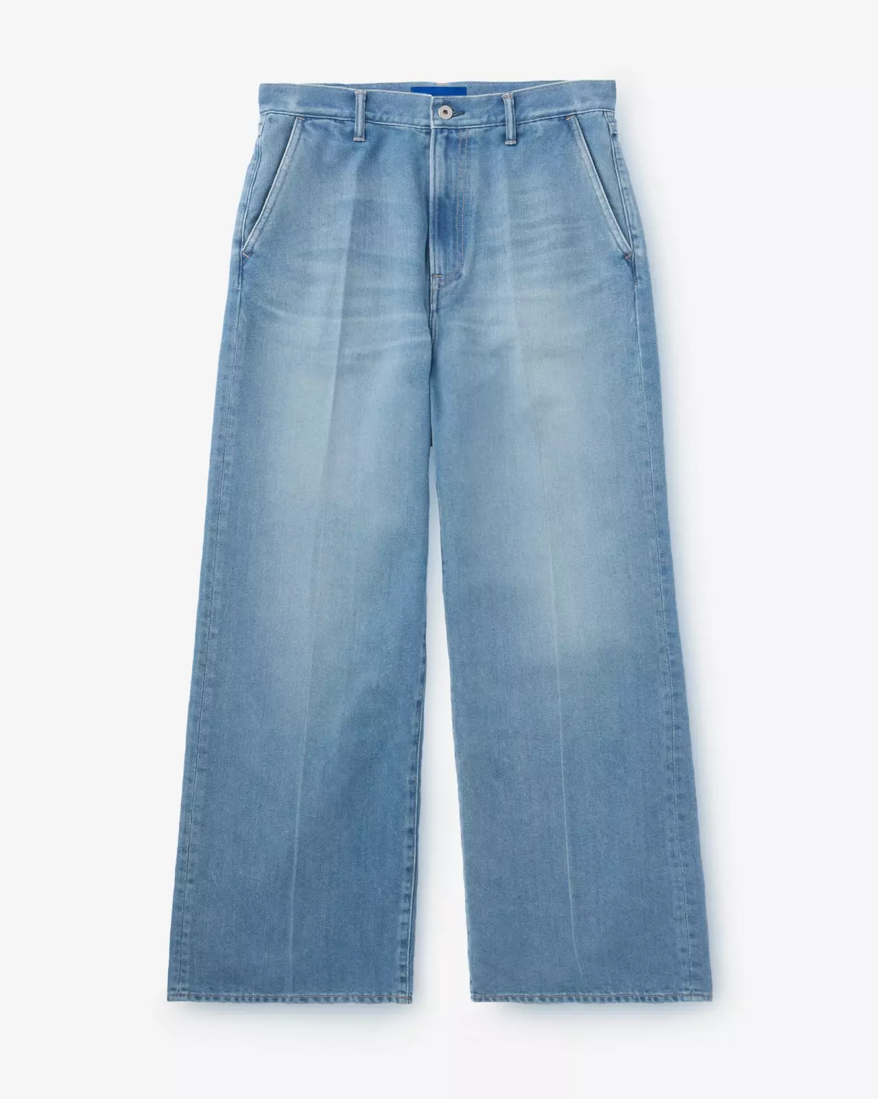 MEN | Light Wide Press Trousers 9oz Medium Indigo,MEDIUM INDIGO, large image number 4