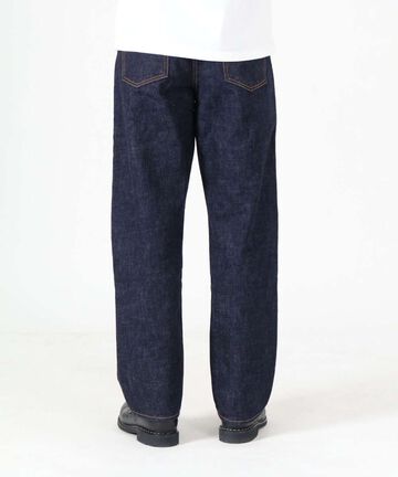 J501 14.8oz US Cotton Loose Selvedge Jeans,INDIGO, large image number 3