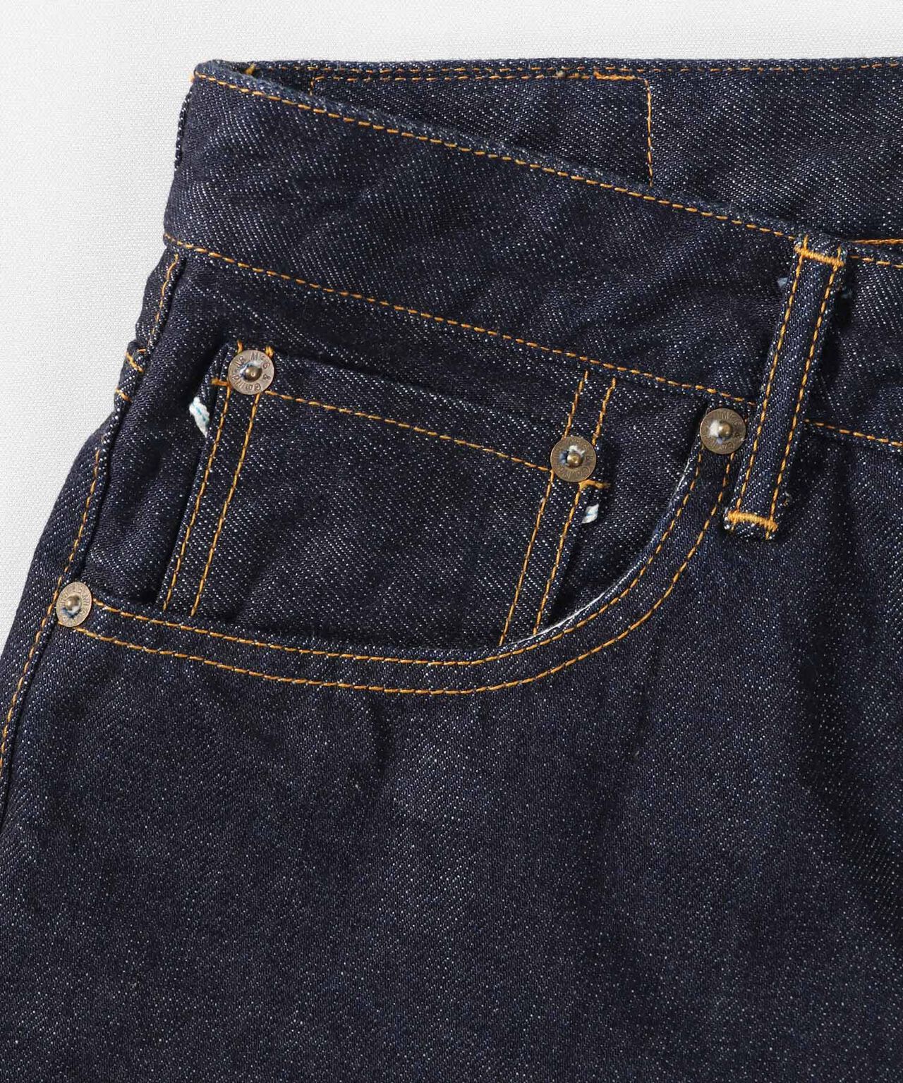 [ EXCLUSIVE ] J455 13.5oz Suvin Gold Cotton Classic Straight Selvedge Jeans,INDIGO, large image number 6