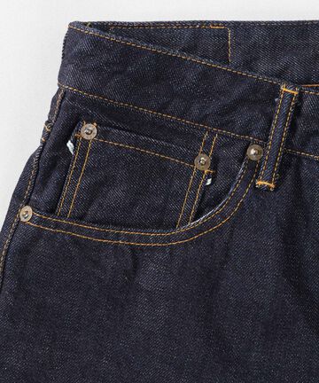 [ EXCLUSIVE ] J455 13.5oz Suvin Gold Cotton Classic Straight Selvedge Jeans,INDIGO, large image number 6
