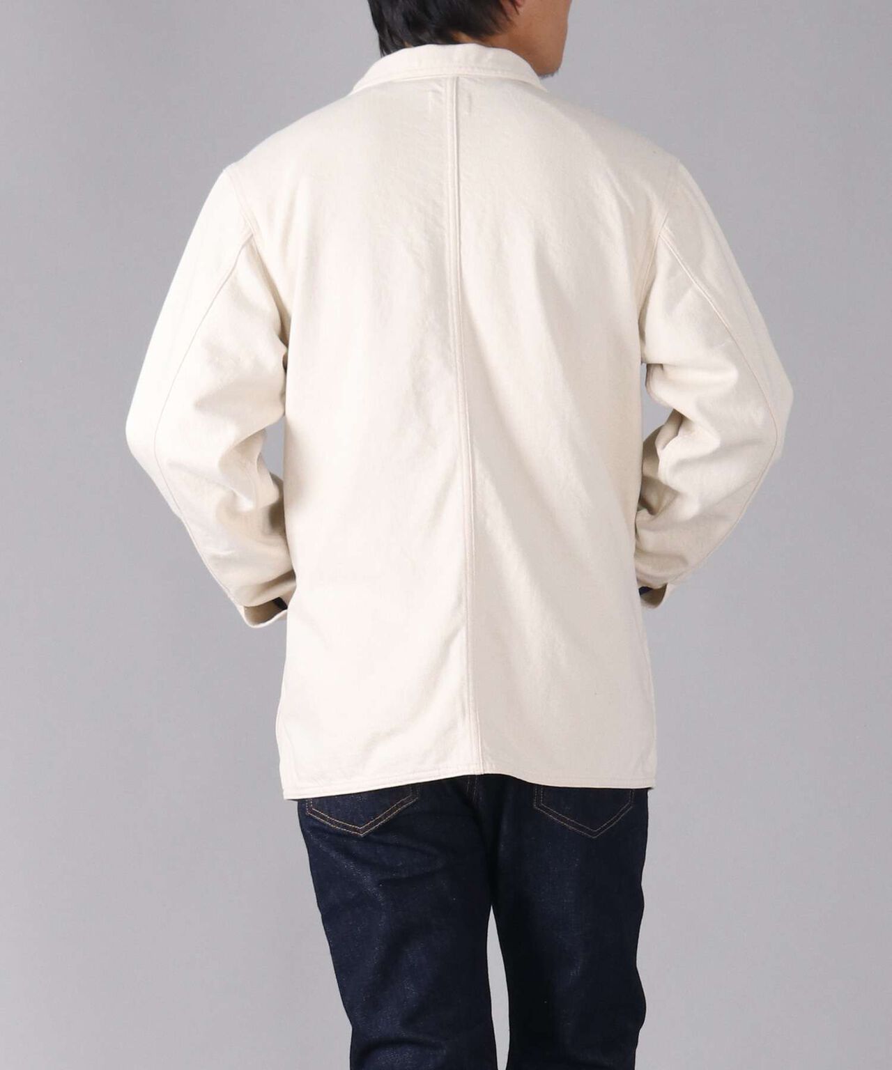 Organic Drill Coverall Jacket,NATURAL, large image number 8