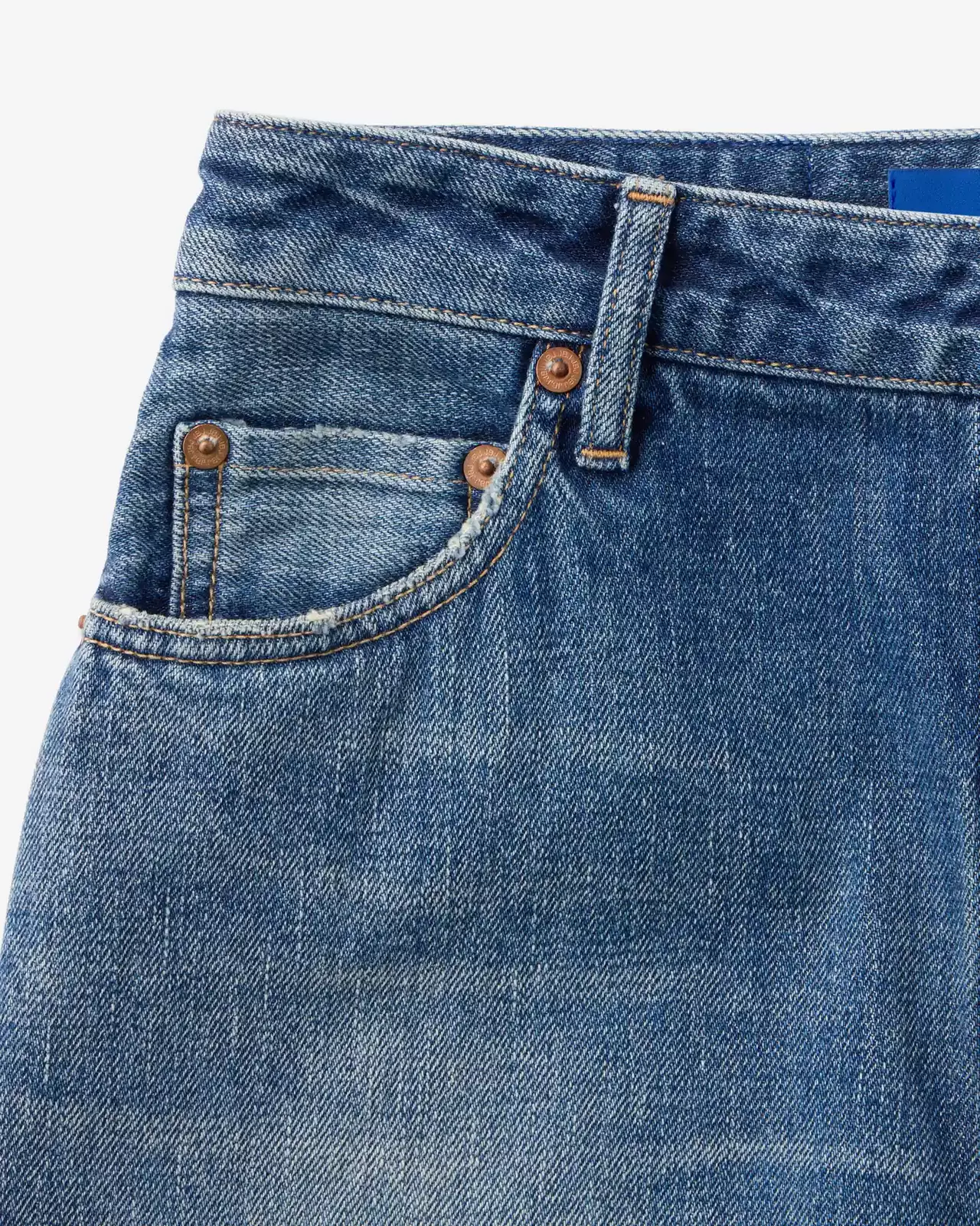 WOMEN | Selvedge Slim Straight Jeans 12oz Medium Indigo,MEDIUM INDIGO, large image number 8