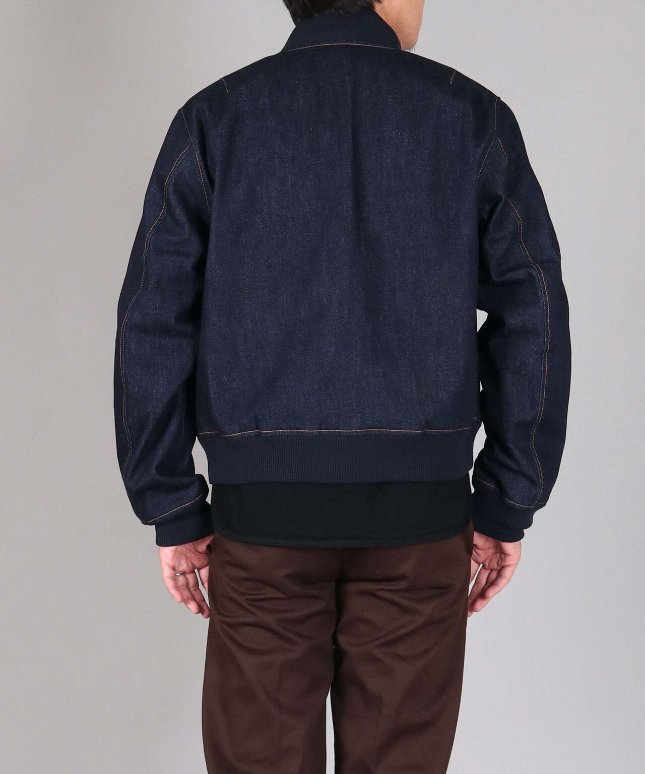 11.5oz Denim Bomber Jacket,INDIGO, large image number 2