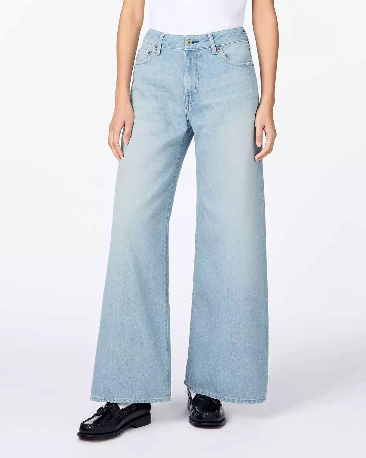 WOMEN | Light Baggy Jeans 9oz Light Indigo,LIGHT INDIGO, large image number 0