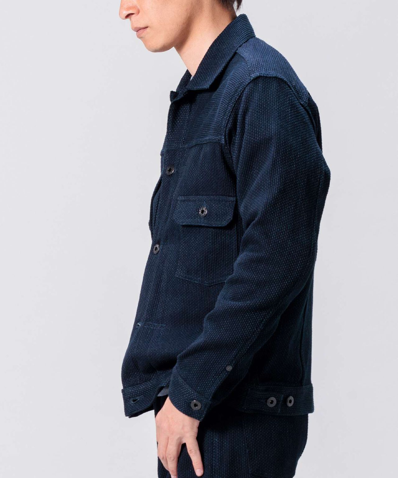Sashiko Type 2 Jacket,INDIGO, large image number 4