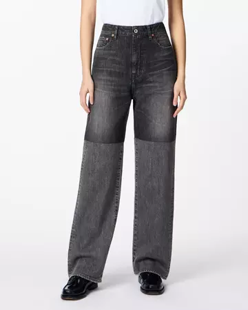 WOMEN | Switch Straight Jeans 11oz Washed Black,BLACK, large image number 0