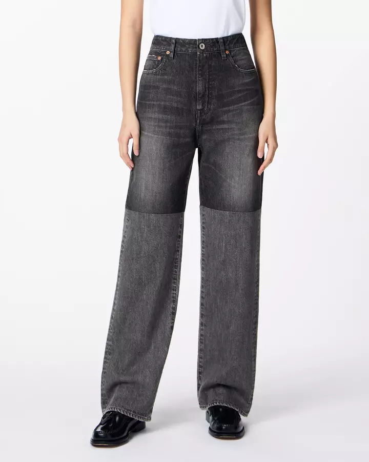 WOMEN | Switch Straight Jeans 11oz Washed Black,, medium