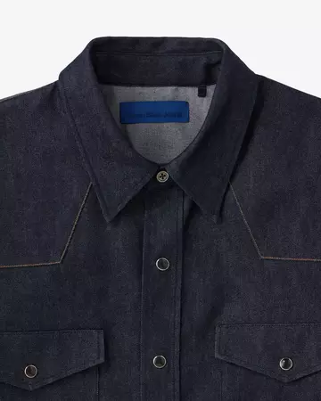 MEN | Light Denim Western Shirt 7oz Rigid,RIGID, large image number 7