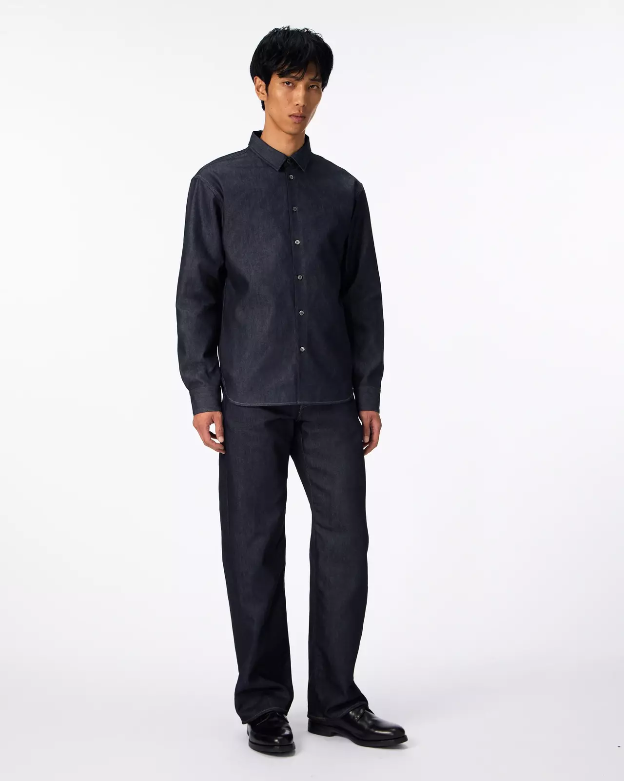 MEN | Light Denim Regular Shirt 7oz Rigid,RIGID, large image number 4