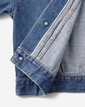 WOMEN | Selvedge Denim Jacket 12oz Medium Indigo,MEDIUM INDIGO, large image number 8