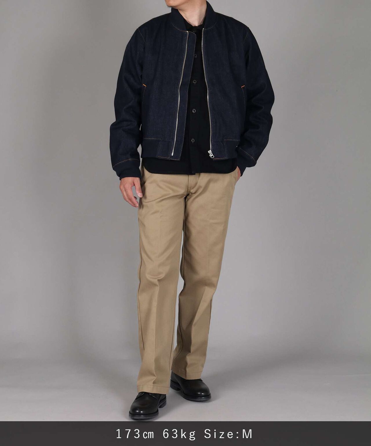 11.5oz Denim Bomber Jacket,INDIGO, large image number 10