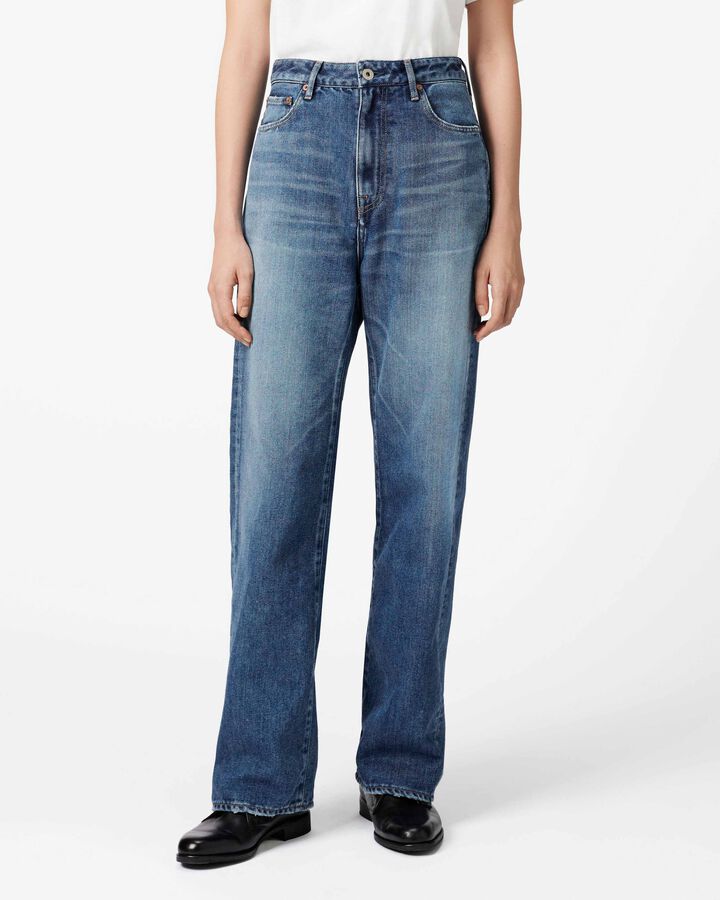 WOMEN | Light Straight Jeans 9oz Dark Indigo,, medium