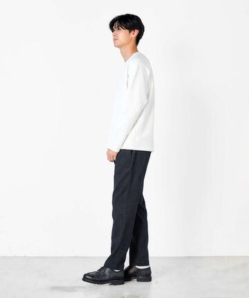 Sashiko Easy Tapered Pants,INDIGO, large image number 4