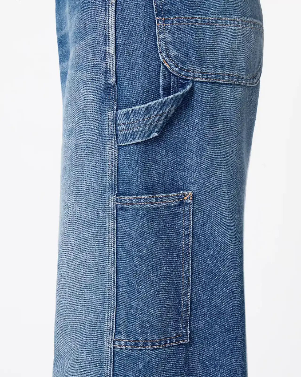 WOMEN | Light Painter Pants 9oz Medium Indigo,MEDIUM INDIGO, large image number 4