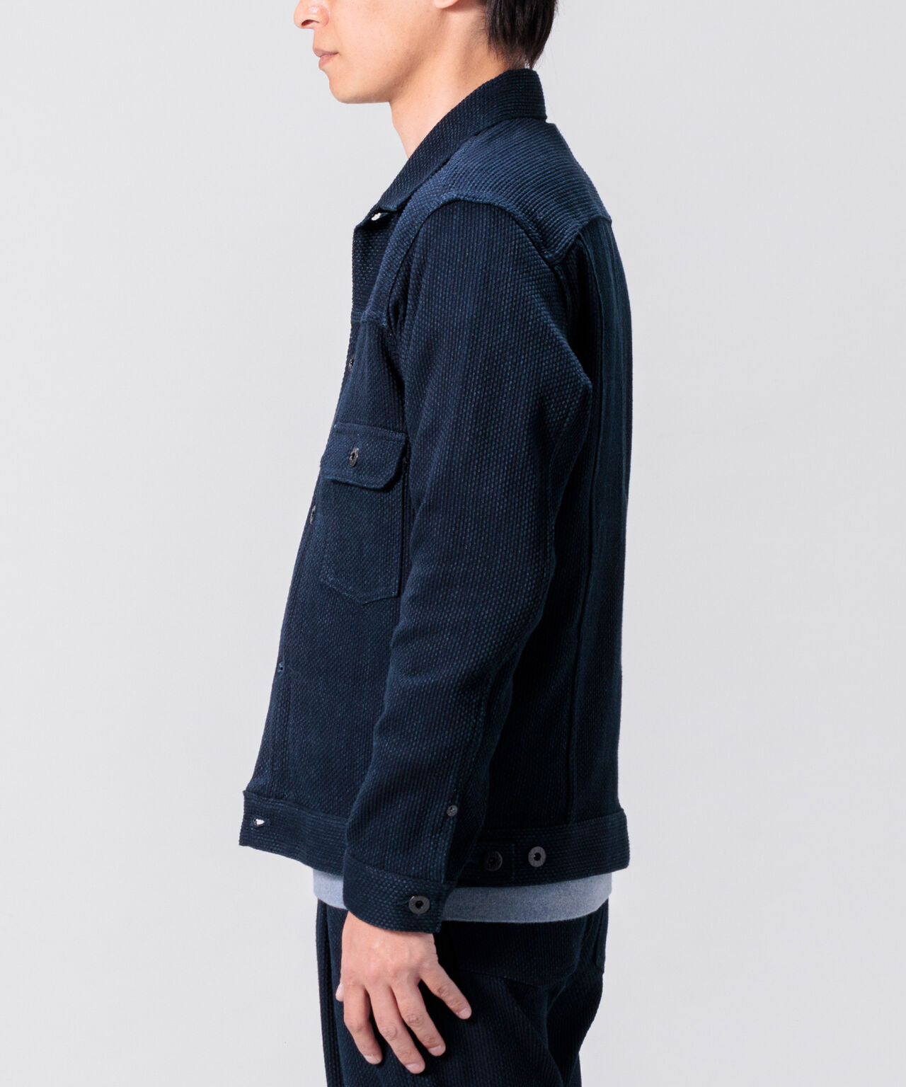 Sashiko Type 2 Jacket,INDIGO, large image number 1
