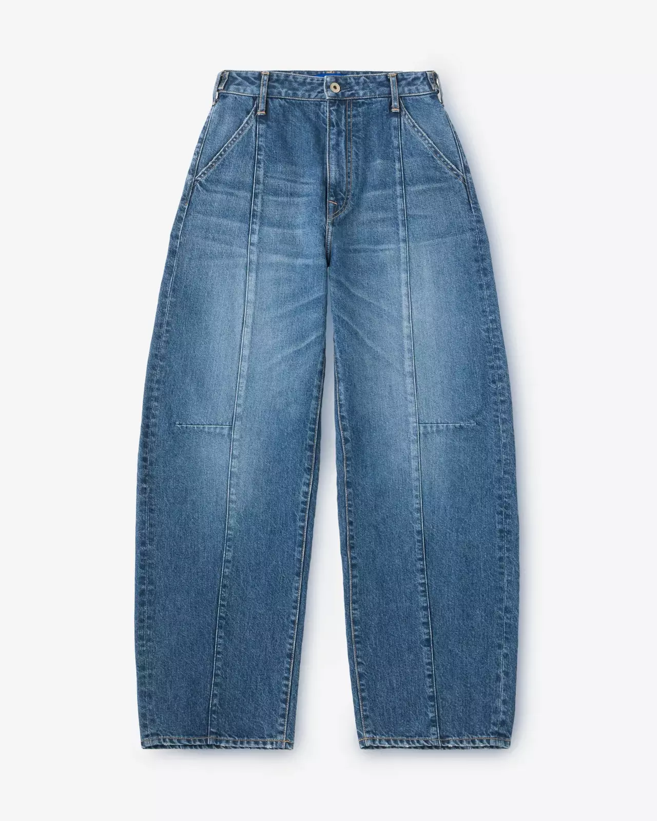 WOMEN | Panel Curve Jeans 11oz Medium Indigo,MEDIUM INDIGO, large image number 5
