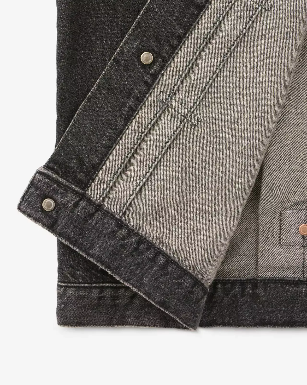 WOMEN | Cutoff Denim Jacket 11oz Washed Black,BLACK, large image number 8
