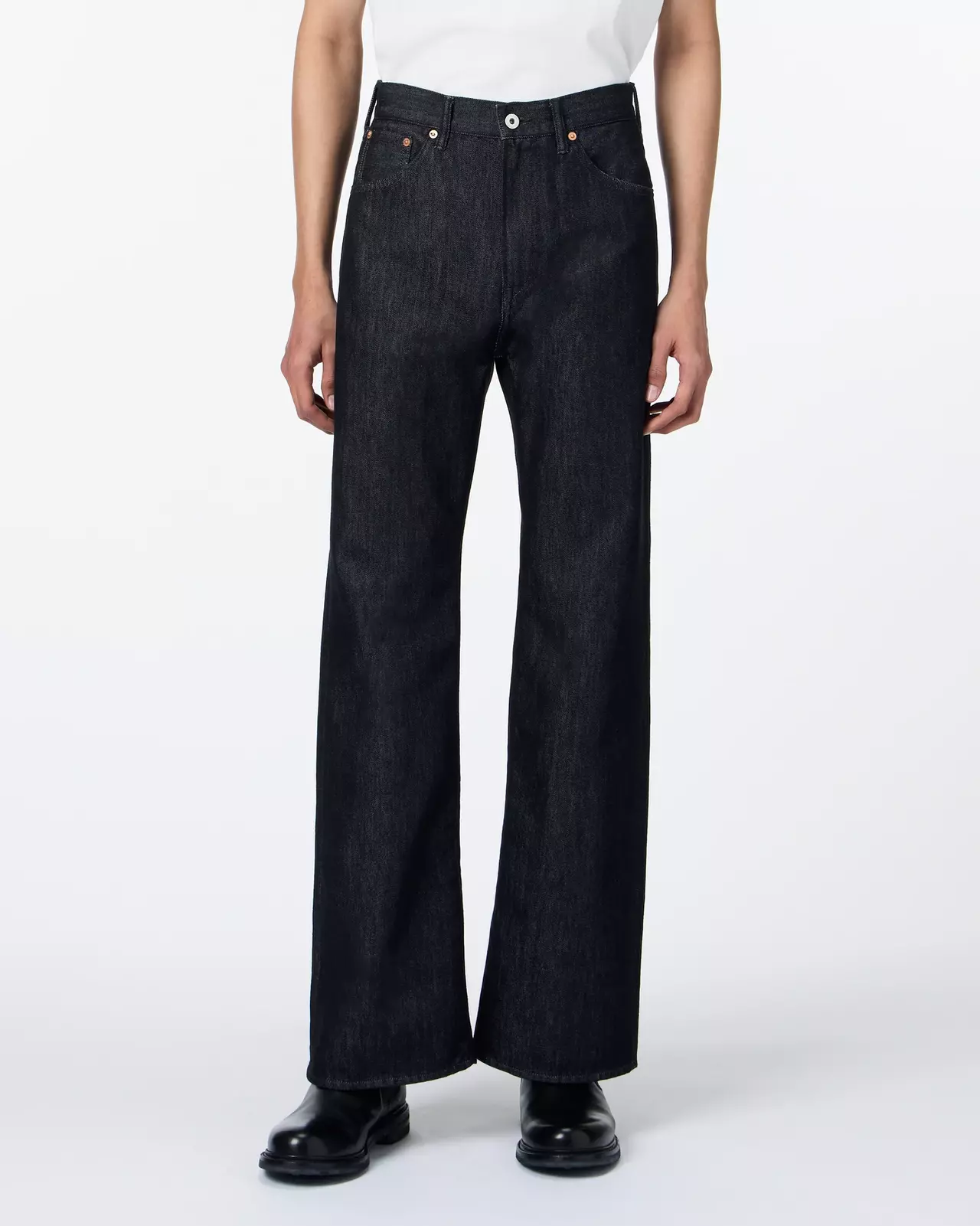 MEN | Light Flare Jeans 9oz Black,BLACK, large image number 0