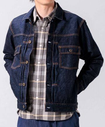 14.8oz Type 2 Denim Jacket,INDIGO, large image number 14