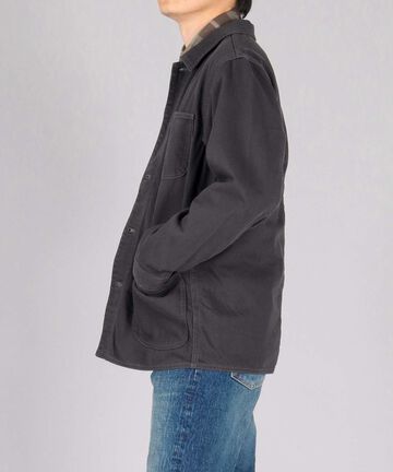 Organic Drill Coverall Jacket,NATURAL, large image number 1