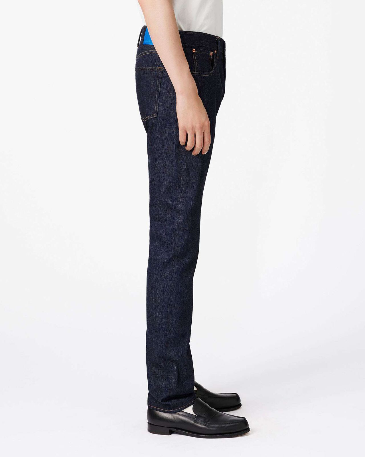 MEN | Selvedge Slim Jeans 12oz,INDIGO, large image number 1