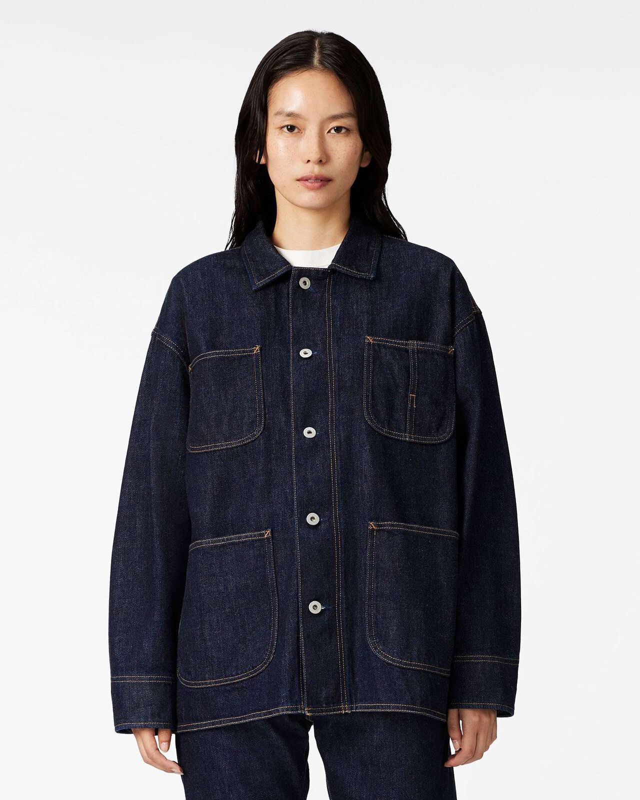 WOMEN | Selvedge Coveralls 12oz,INDIGO, large image number 0