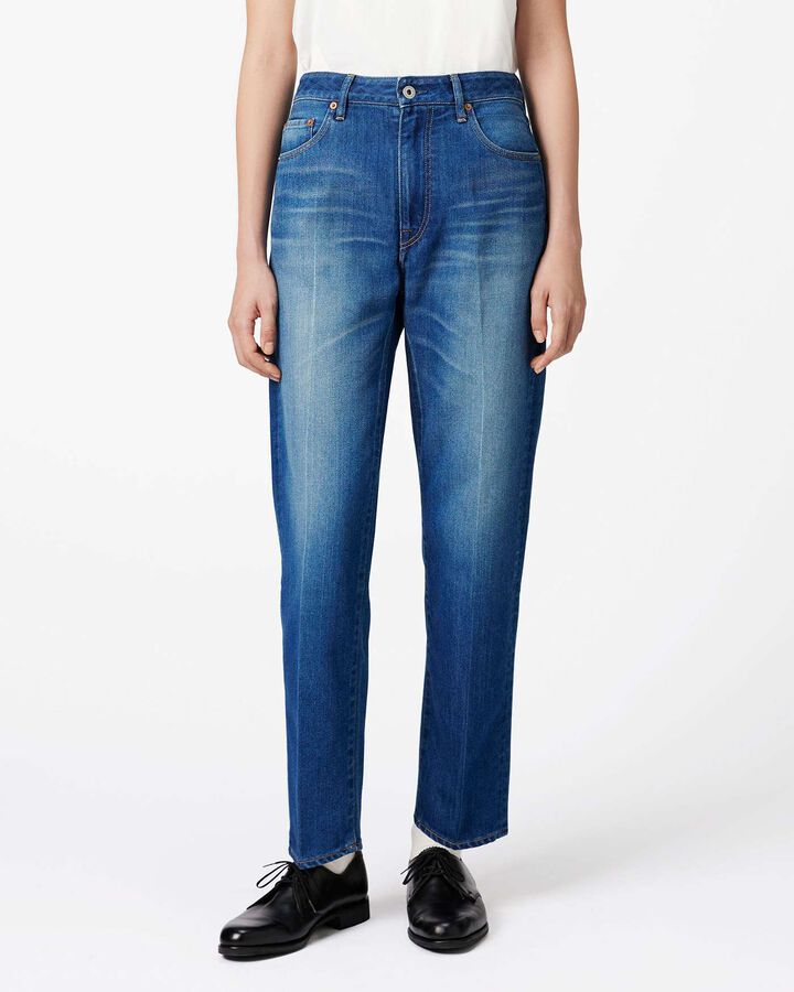 WOMEN | Light Tapered Jeans 9oz  Medium Indigo,, medium