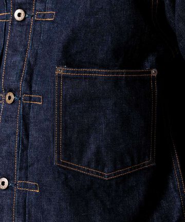 14.8oz Classic Denim Jacket,INDIGO, large image number 12