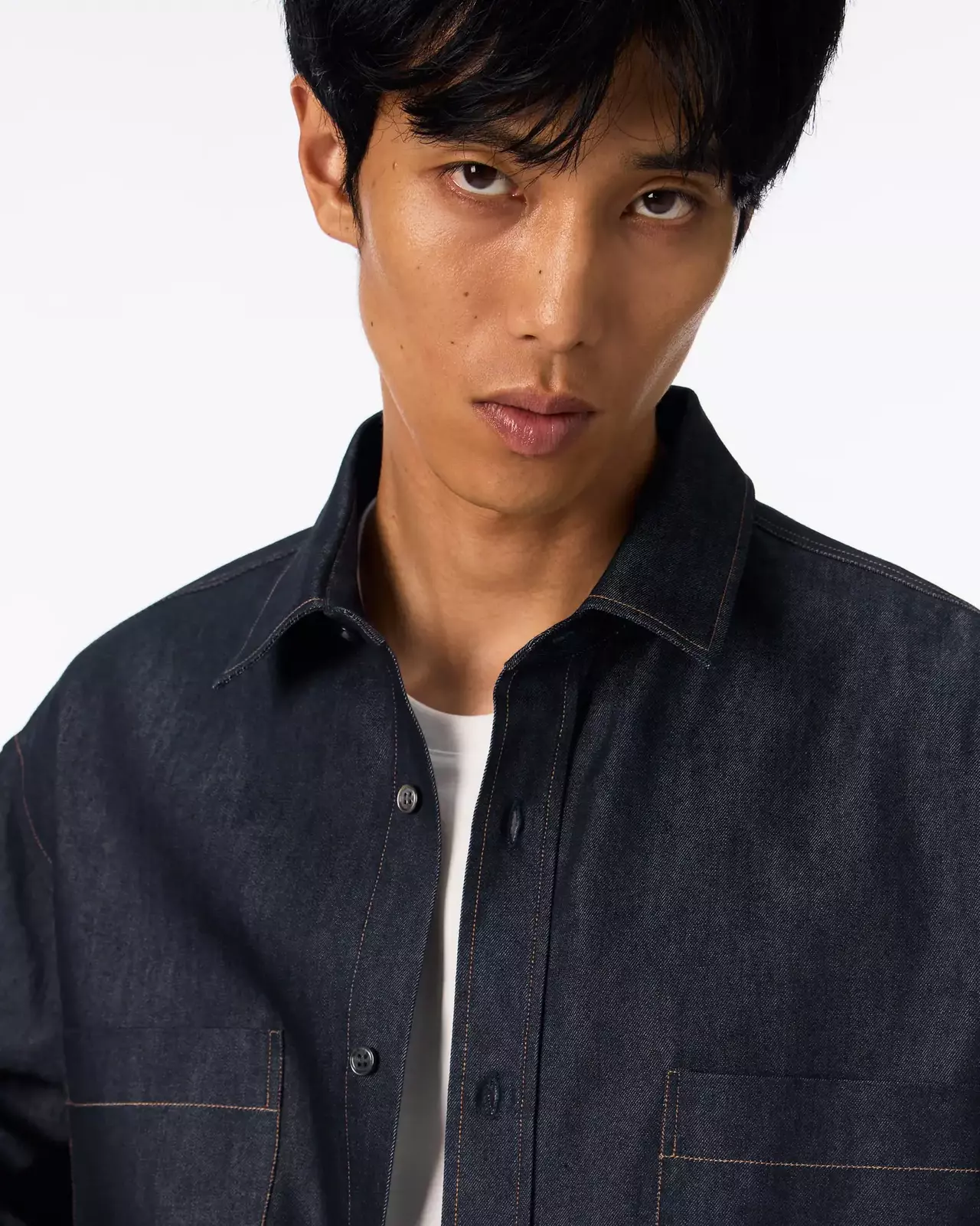 MEN | Light Denim Relax Shirt 7oz Rigid,RIGID, large image number 3
