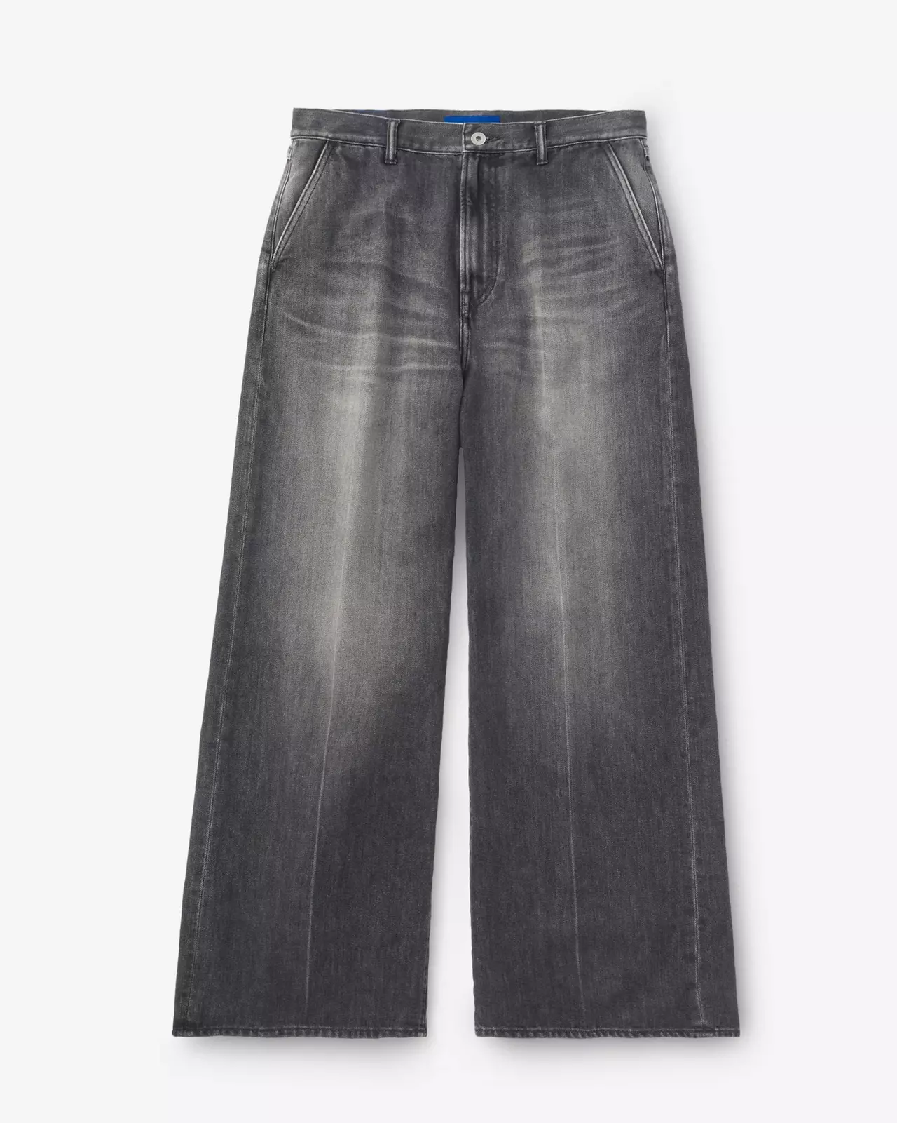 MEN | Light Wide Press Trousers 9oz Washed Black,WASHED BLACK, large image number 4