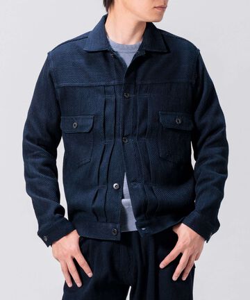 Sashiko Type 2 Jacket,INDIGO, large image number 3