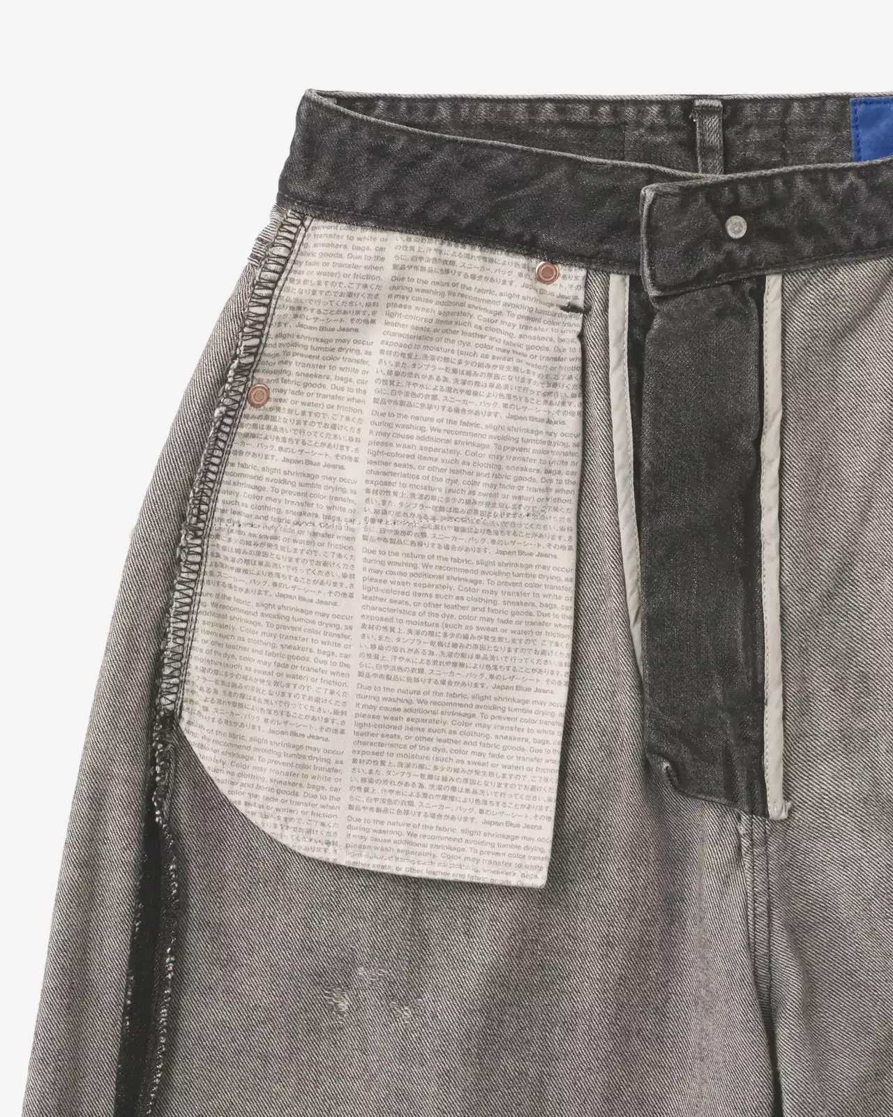 WOMEN | Damage Loose Jeans 11oz Washed Black,BLACK, large image number 7