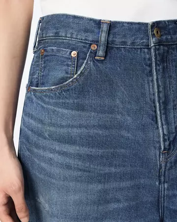MEN | ReDESIGN Skew Wide Jeans 12oz Dark Indigo,DARK INDIGO, large image number 3