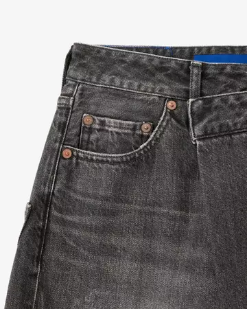 WOMEN | Wrap Straight Jeans 11oz Washed Black,BLACK, large image number 8