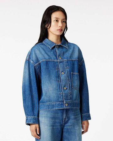 WOMEN | Selvedge Denim Jacket 12oz Medium Indigo,MEDIUM INDIGO, large image number 1