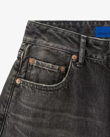 WOMEN | Damage Loose Jeans 11oz Washed Black,BLACK, large image number 9