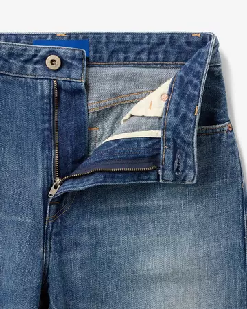 WOMEN | Selvedge Slim Straight Jeans 12oz Medium Indigo,MEDIUM INDIGO, large image number 4