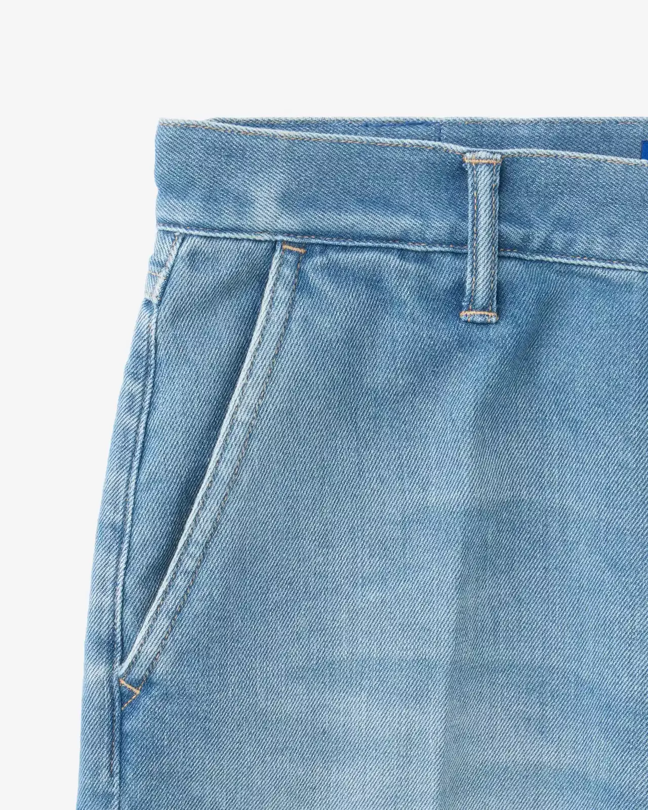 MEN | Light Wide Press Trousers 9oz Medium Indigo,MEDIUM INDIGO, large image number 9