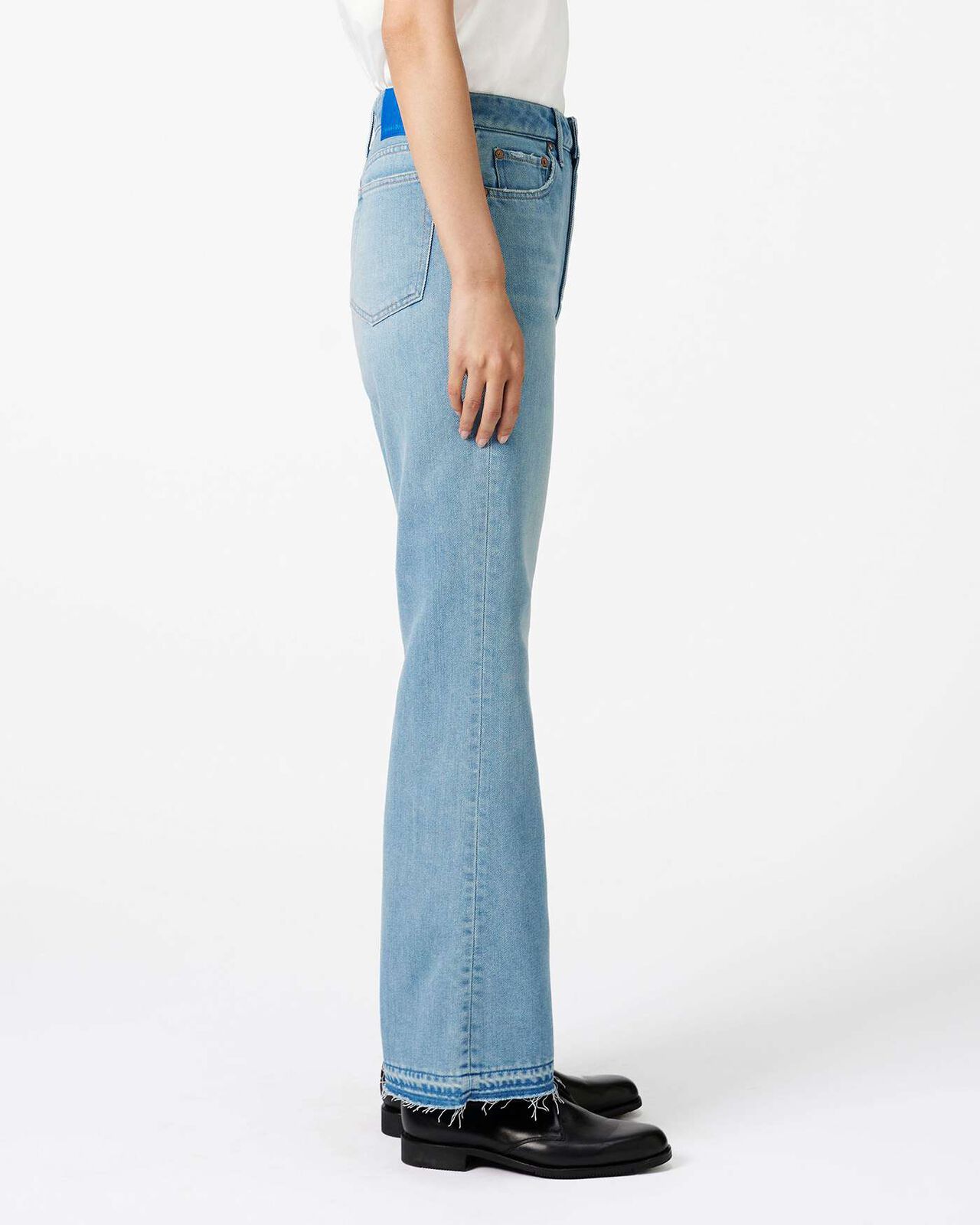 WOMEN | Light Flare Jeans 9oz Light Indigo,LIGHT INDIGO, large image number 1